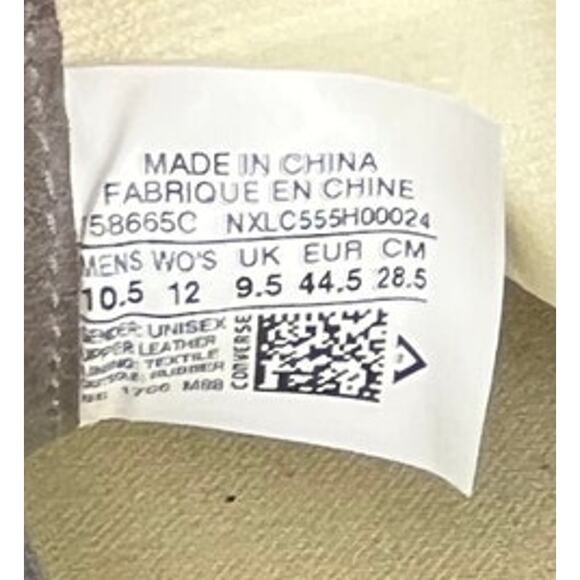 Mens Converse x Jack Purcell Leather Trainers M10.5 W12 Green - Picture 6 of 6